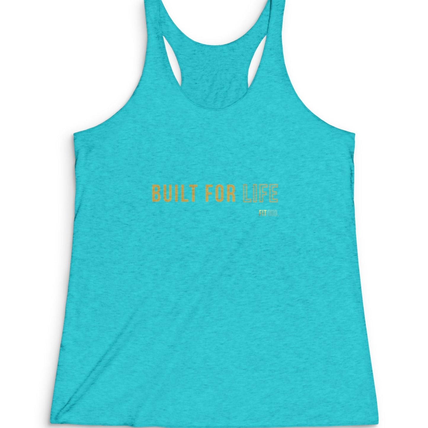 "Built for Life" Women's Racerback Tank - Fitness Top, Workout Apparel, Summer Activewear, Casual Style