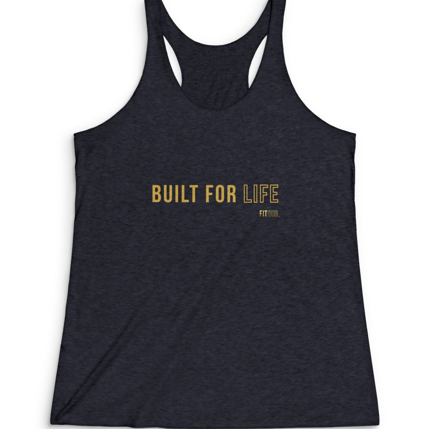 "Built for Life" Women's Racerback Tank -  Fitness Top, Workout Apparel, Summer Activewear, Casual Style