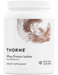 THORNE Chocolate Whey Protein Isolate -  21 grams per scoop!
